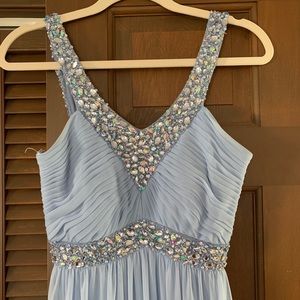 Light blue prom dress